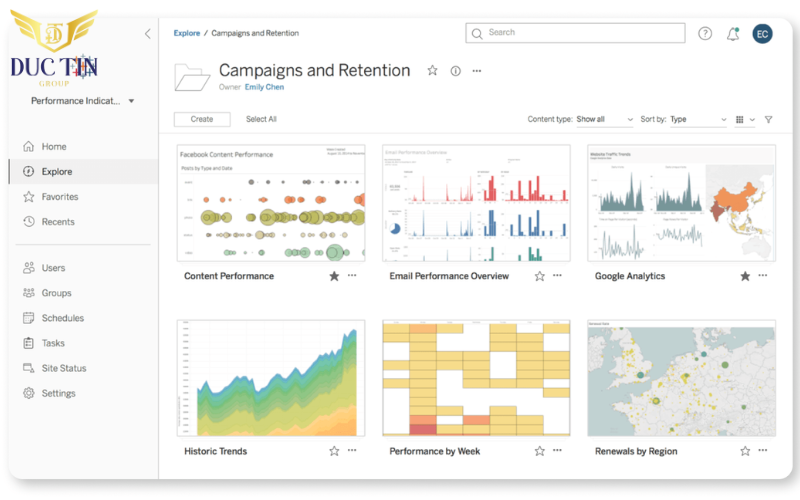 Tableau giúp biến dữ liệu thành hình ảnh, bảng biểu dễ nhìn và hình dung hơn 